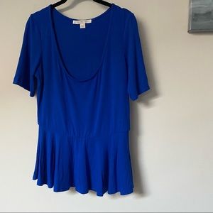 Boston proper short sleeve peplum top